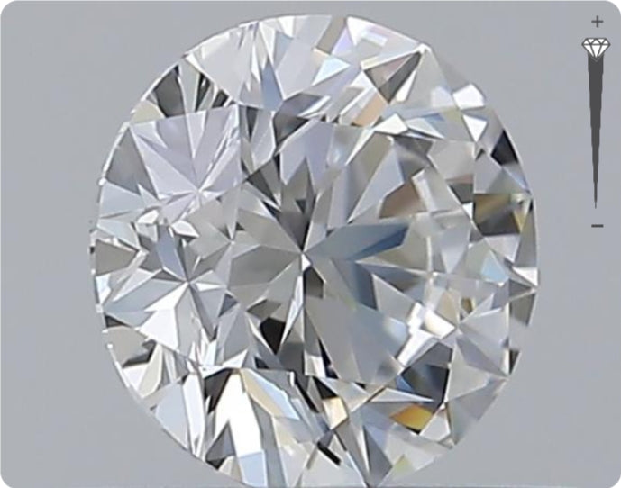 Natural 0.57ct GIA Diamond | Color D | Clarity VVS2 | Round Brilliant Cut | EX EX EX #D10295