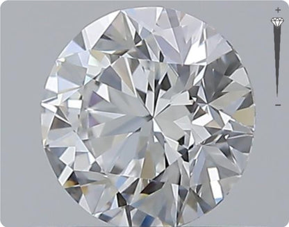 Natural 0.57ct GIA Diamond | Color D | Clarity VVS2 | Round Brilliant Cut | EX EX EX #D10295