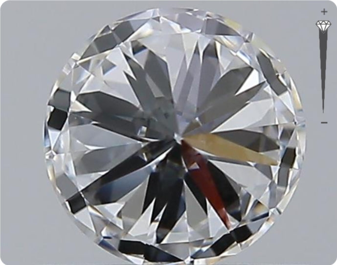 Natural 0.57ct GIA Diamond | Color D | Clarity VVS2 | Round Brilliant Cut | EX EX EX #D10295