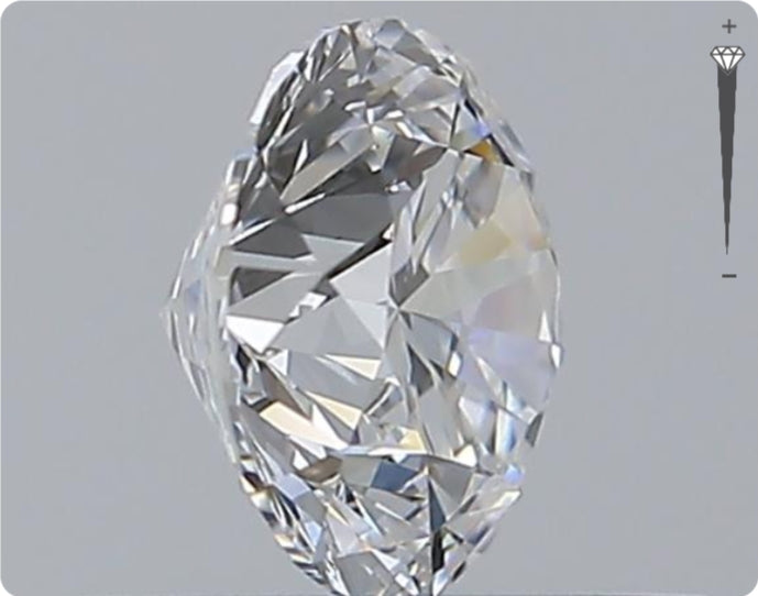 Natural 0.57ct GIA Diamond | Color D | Clarity VVS2 | Round Brilliant Cut | EX EX EX #D10295