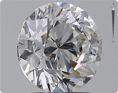 Diamant naturel de 2,01 ct certifié GIA | Couleur G | Pureté SI2 | Taille ronde | TB EX EX #D10300
