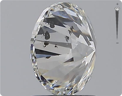 Diamant naturel de 2,01 ct certifié GIA | Couleur G | Pureté SI2 | Taille ronde | TB EX EX #D10300