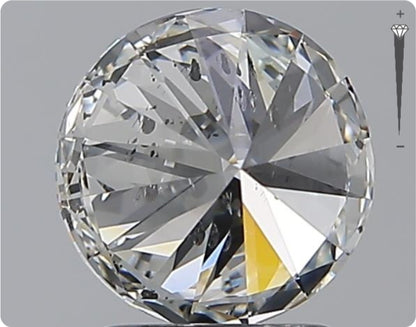 Diamant naturel de 2,01 ct certifié GIA | Couleur G | Pureté SI2 | Taille ronde | TB EX EX #D10300