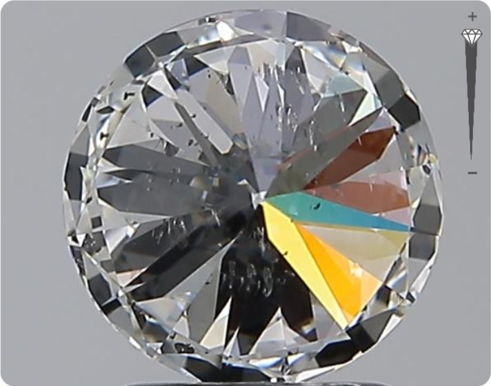 Diamant naturel de 2,01 ct certifié GIA | Couleur G | Pureté SI2 | Taille ronde | TB EX EX #D10300