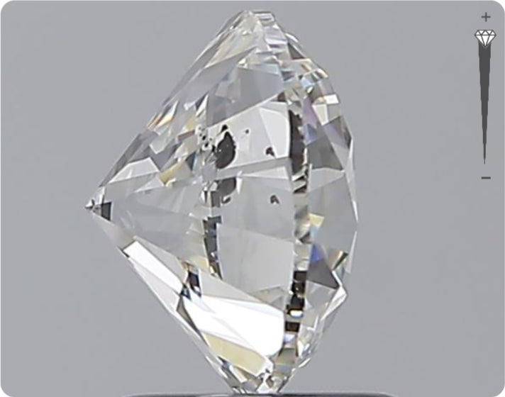 Diamant naturel de 2,01 ct certifié GIA | Couleur G | Pureté SI2 | Taille ronde | TB EX EX #D10300