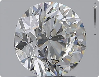 Diamant naturel de 2,01 ct certifié GIA | Couleur G | Pureté SI2 | Taille ronde | TB EX EX #D10300