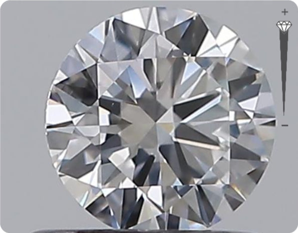 Natural 0.50ct GIA Diamond | Color D | Clarity VS1 | Round Brilliant Cut | EX EX VG #D10302