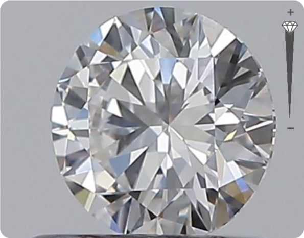 Natural 0.50ct GIA Diamond | Color D | Clarity VS1 | Round Brilliant Cut | EX EX VG #D10302