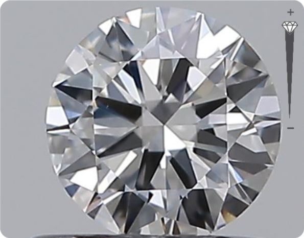 Natural 0.50ct GIA Diamond | Color D | Clarity VS1 | Round Brilliant Cut | EX EX VG #D10302