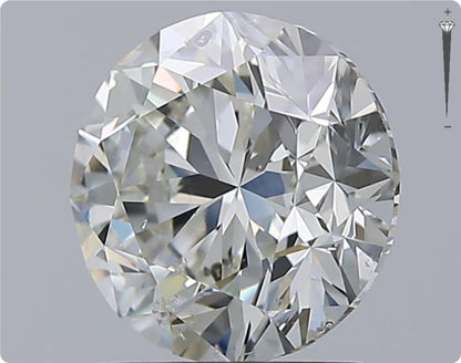 Diamant naturel GIA 2,00 carats | Couleur H | Pureté SI2 | Coupe ronde | TB EX BJ #D10304
