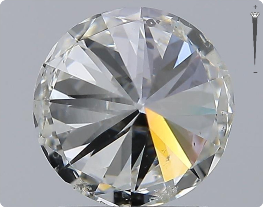 Diamant naturel GIA 2,00 carats | Couleur H | Pureté SI2 | Coupe ronde | TB EX BJ #D10304