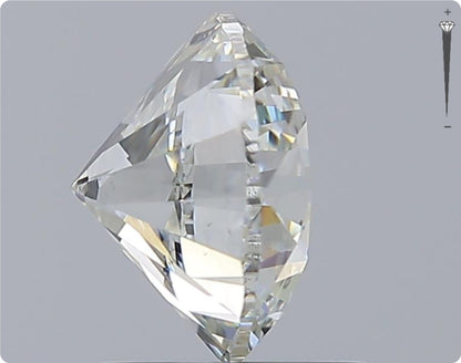 Diamant naturel GIA 2,00 carats | Couleur H | Pureté SI2 | Coupe ronde | TB EX BJ #D10304