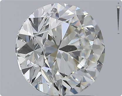 Diamant naturel GIA 2,00 carats | Couleur H | Pureté SI2 | Coupe ronde | TB EX BJ #D10304