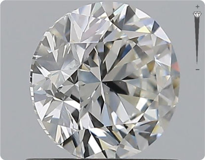 Diamant naturel GIA 0,91 ct | Couleur G | Pureté VS2 | Taille ronde | TB EX TB #D10306