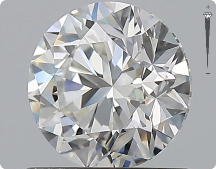 Diamant naturel GIA 0,91 ct | Couleur G | Pureté VS2 | Taille ronde | TB EX TB #D10306