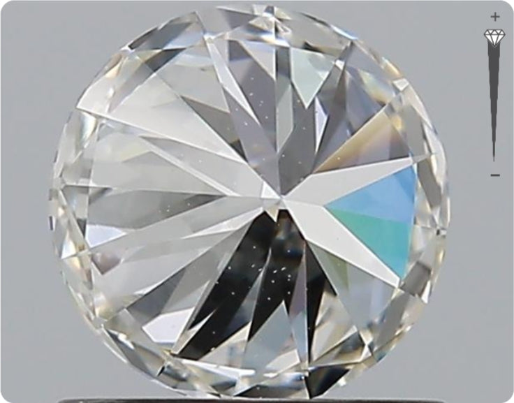 Diamant naturel GIA 0,91 ct | Couleur G | Pureté VS2 | Taille ronde | TB EX TB #D10306