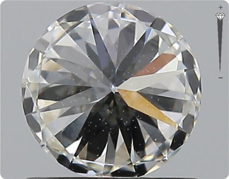 Diamant naturel GIA 0,91 ct | Couleur G | Pureté VS2 | Taille ronde | TB EX TB #D10306