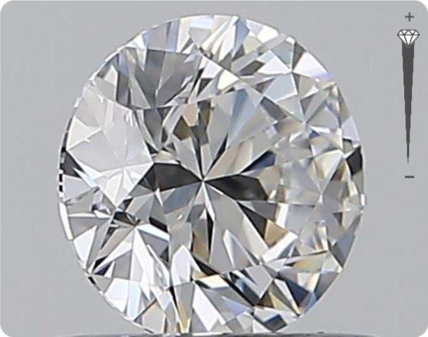 Diamant naturel 0,50 ct GIA | Couleur E | Pureté IF | Taille ronde | EX EX EX #D10310