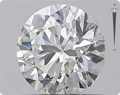 Diamant naturel 0,50 ct GIA | Couleur E | Pureté IF | Taille ronde | EX EX EX #D10310