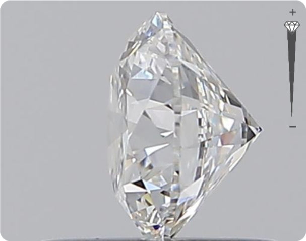 Diamant naturel 0,50 ct GIA | Couleur E | Pureté IF | Taille ronde | EX EX EX #D10310