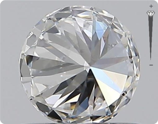 Diamant naturel 0,50 ct GIA | Couleur E | Pureté IF | Taille ronde | EX EX EX #D10310