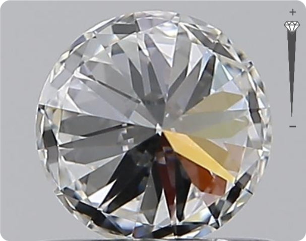 Diamant naturel 0,50 ct GIA | Couleur E | Pureté IF | Taille ronde | EX EX EX #D10310