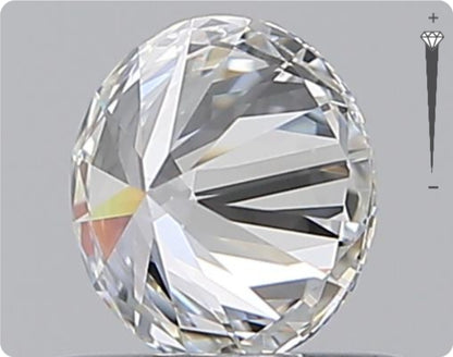 Diamant naturel 0,50 ct GIA | Couleur E | Pureté IF | Taille ronde | EX EX EX #D10310