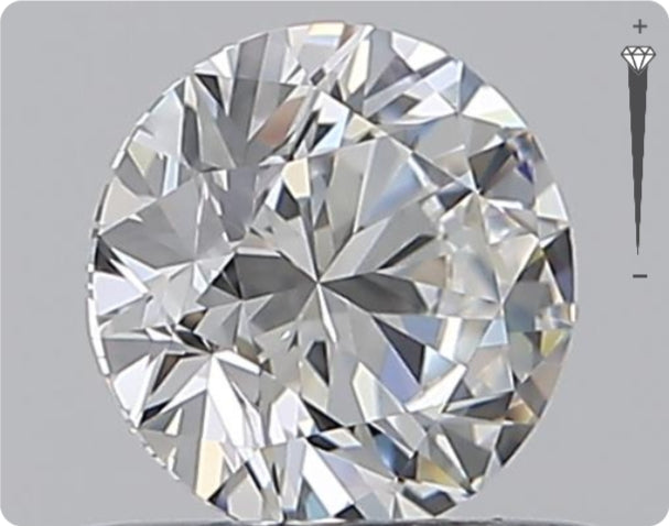 Diamant naturel 0,50 ct GIA | Couleur E | Pureté IF | Taille ronde | EX EX EX #D10310