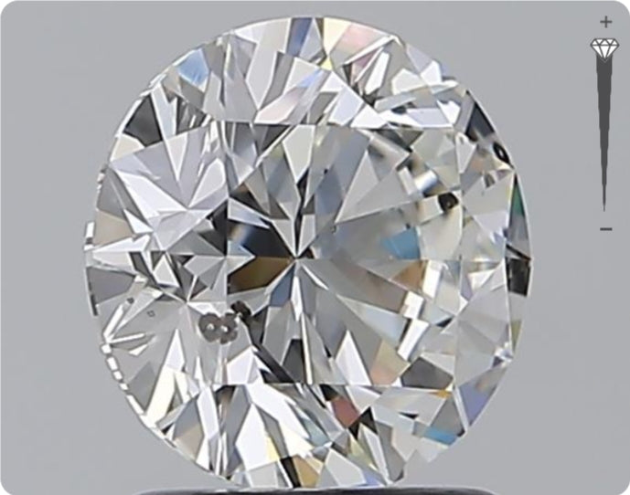 Diamant naturel 1,59 ct GIA | Couleur G | Pureté SI2 | Coupe ronde | EX EX EX #D10311