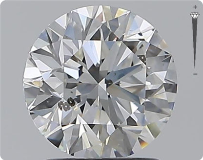 Diamant naturel 1,59 ct GIA | Couleur G | Pureté SI2 | Coupe ronde | EX EX EX #D10311