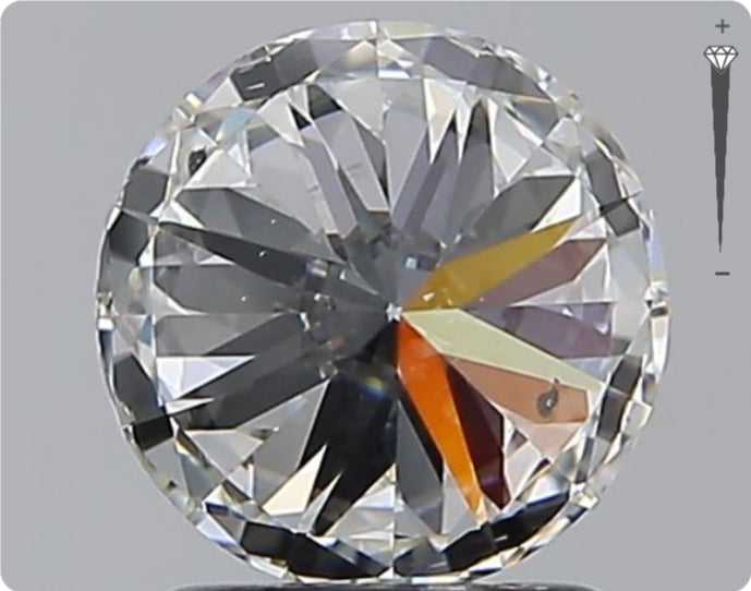 Diamant naturel 1,59 ct GIA | Couleur G | Pureté SI2 | Coupe ronde | EX EX EX #D10311