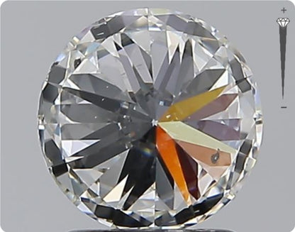 Diamant naturel 1,59 ct GIA | Couleur G | Pureté SI2 | Coupe ronde | EX EX EX #D10311