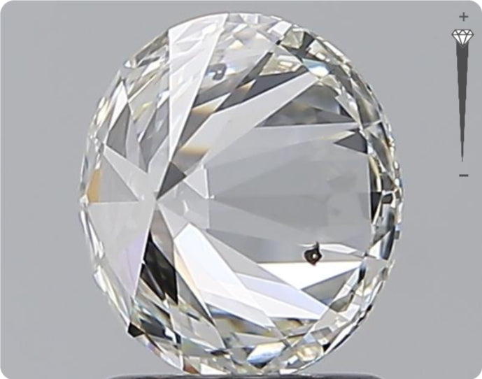 Diamant naturel 1,59 ct GIA | Couleur G | Pureté SI2 | Coupe ronde | EX EX EX #D10311