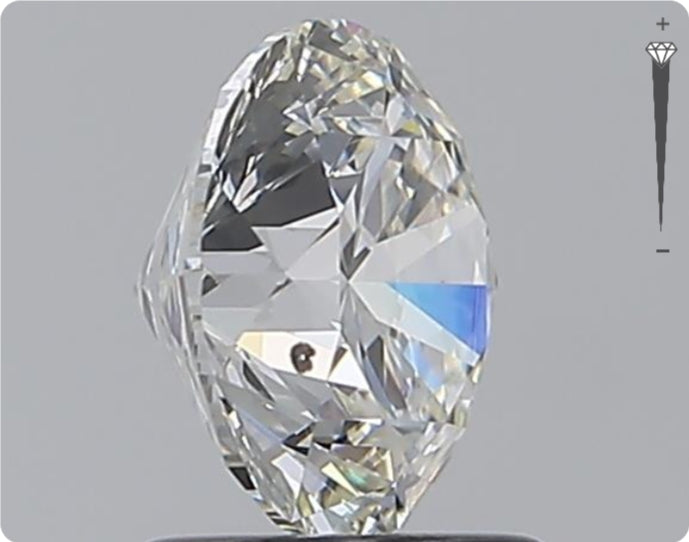 Diamant naturel 1,59 ct GIA | Couleur G | Pureté SI2 | Coupe ronde | EX EX EX #D10311