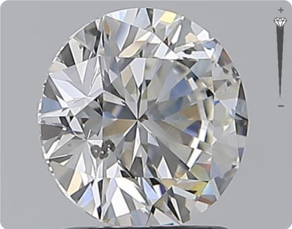 Diamant naturel 1,59 ct GIA | Couleur G | Pureté SI2 | Coupe ronde | EX EX EX #D10311