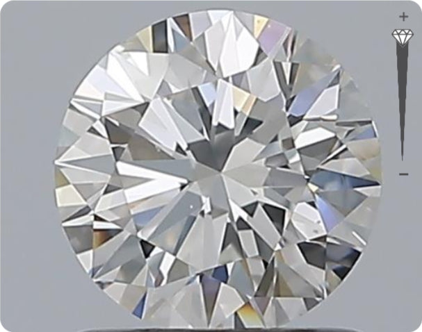Diamant naturel de 0.90ct certifié GIA | Couleur E | Pureté VS2 | Taille Ronde | EX EX EX #D10312