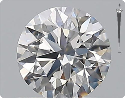 Diamant naturel 0.70ct GIA | Couleur E | Pureté SI1 | Taille ronde | EX EX EX #D10314