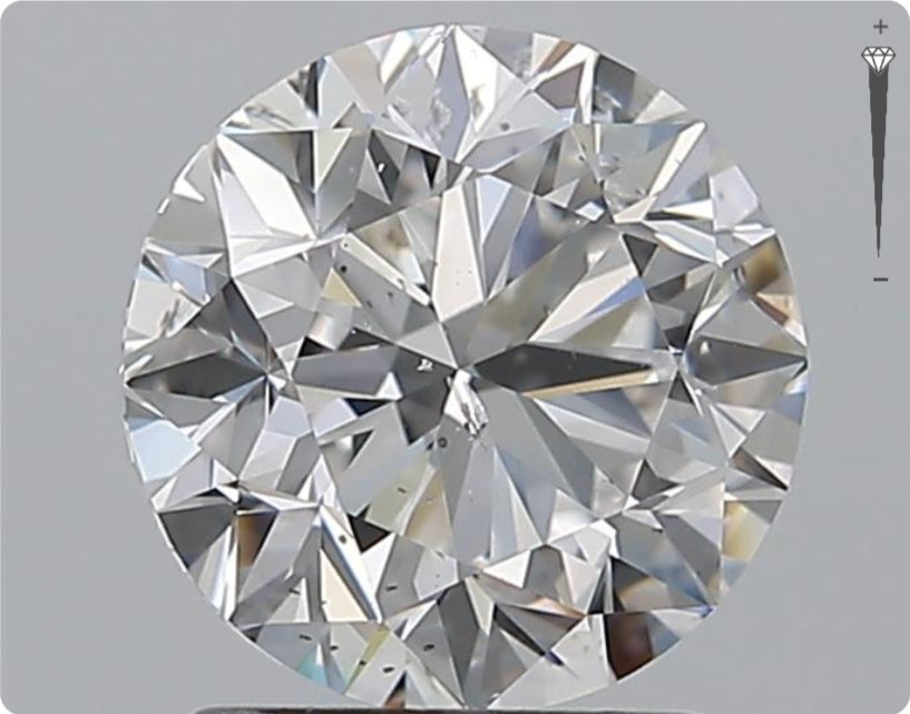 Natural 2.00ct GIA Diamond | Color D | Clarity SI2 | Round Cut | VG EX EX #D10321