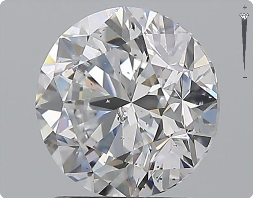 Natural 2.00ct GIA Diamond | Color D | Clarity SI2 | Round Cut | VG EX EX #D10321
