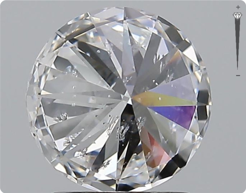 Natural 2.00ct GIA Diamond | Color D | Clarity SI2 | Round Cut | VG EX EX #D10321