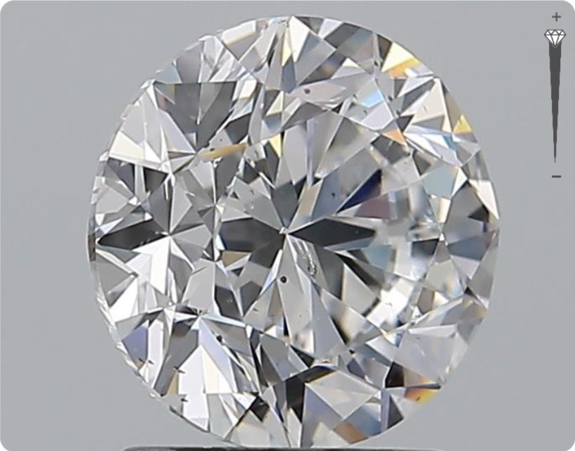 Natural 2.00ct GIA Diamond | Color D | Clarity SI2 | Round Cut | VG EX EX #D10321