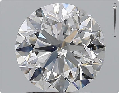 Natural 2.00ct GIA Diamond | Color D | Clarity SI2 | Round Cut | VG EX EX #D10321