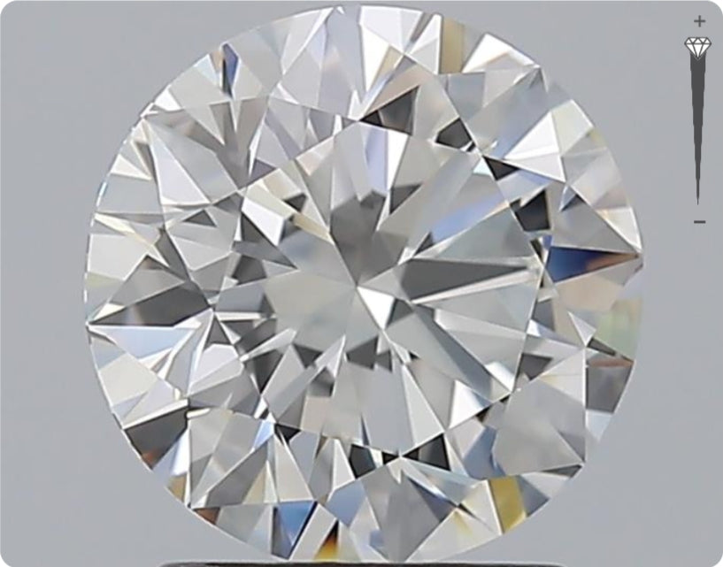 Natural 2.01ct GIA Diamond | Color F | Clarity VVS1 | Round Cut | EX EX EX #D10324