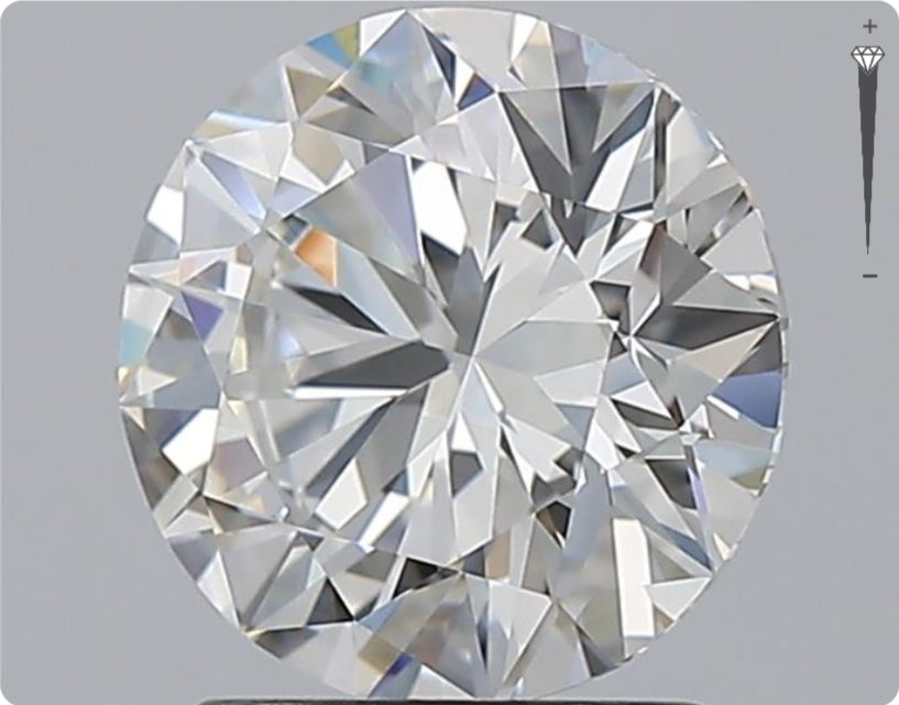 Natural 2.01ct GIA Diamond | Color F | Clarity VVS1 | Round Cut | EX EX EX #D10324