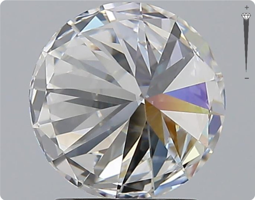 Natural 2.01ct GIA Diamond | Color F | Clarity VVS1 | Round Cut | EX EX EX #D10324