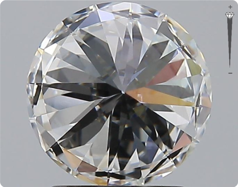 Natural 2.01ct GIA Diamond | Color F | Clarity VVS1 | Round Cut | EX EX EX #D10324