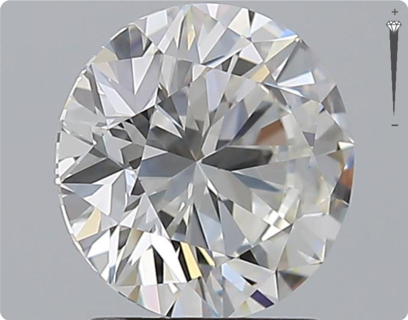 Natural 2.01ct GIA Diamond | Color F | Clarity VVS1 | Round Cut | EX EX EX #D10324