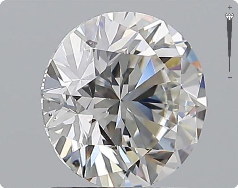 Diamant naturel de 1,51 ct certifié GIA | Couleur G | Pureté SI2 | Taille ronde | EX EX EX #D10327