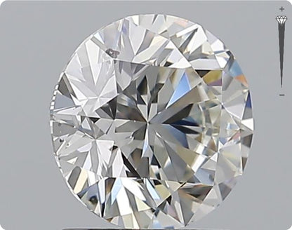 Diamant naturel de 1,51 ct certifié GIA | Couleur G | Pureté SI2 | Taille ronde | EX EX EX #D10327