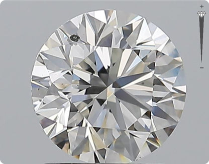 Diamant naturel de 1,51 ct certifié GIA | Couleur G | Pureté SI2 | Taille ronde | EX EX EX #D10327